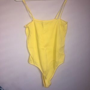 PACSUN YELLOW BODYSUIT